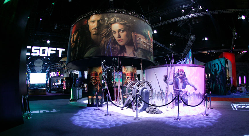 Wooden Disney booth