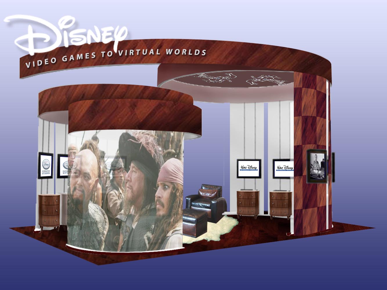 Disney white booth live