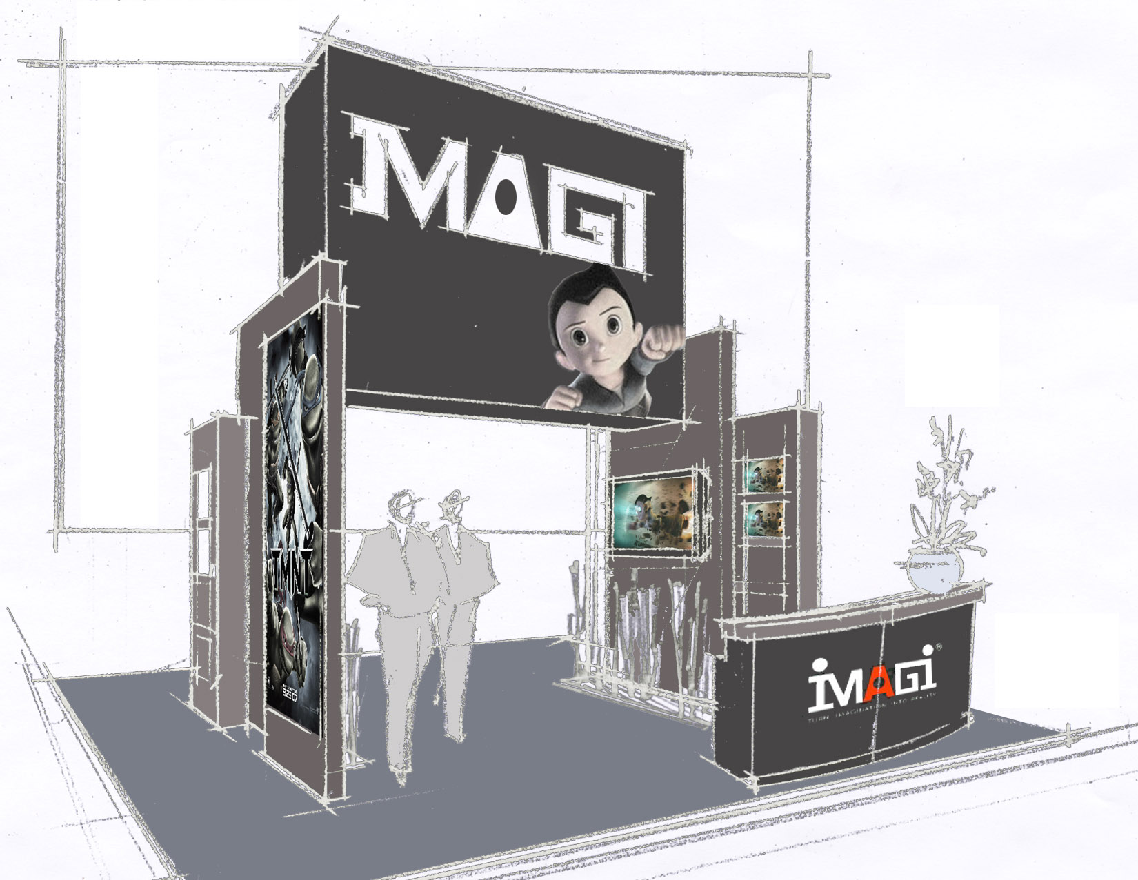 MAGI booth render