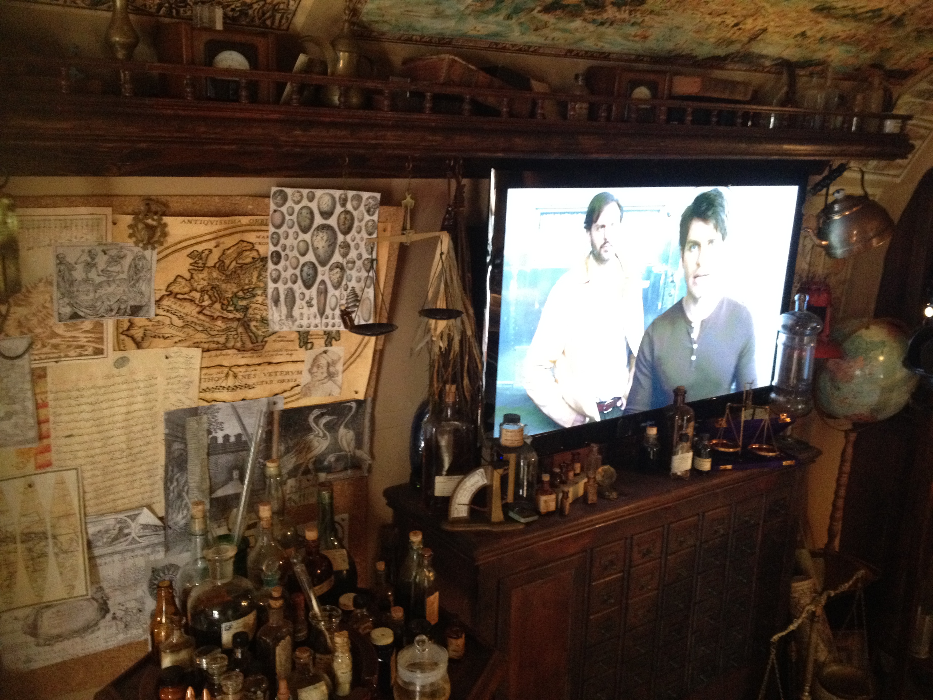 TV screen interior