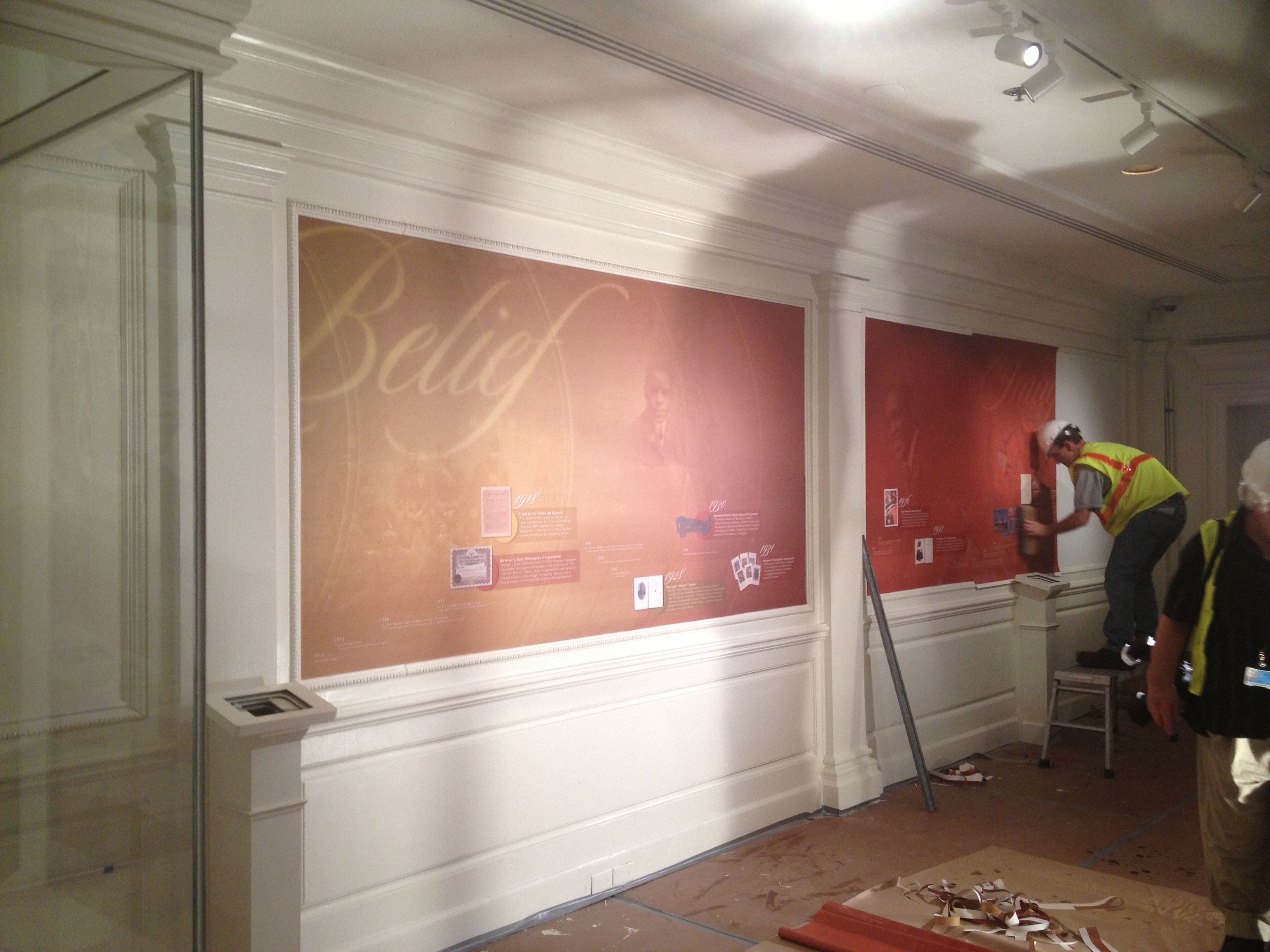 Pink wall gallery