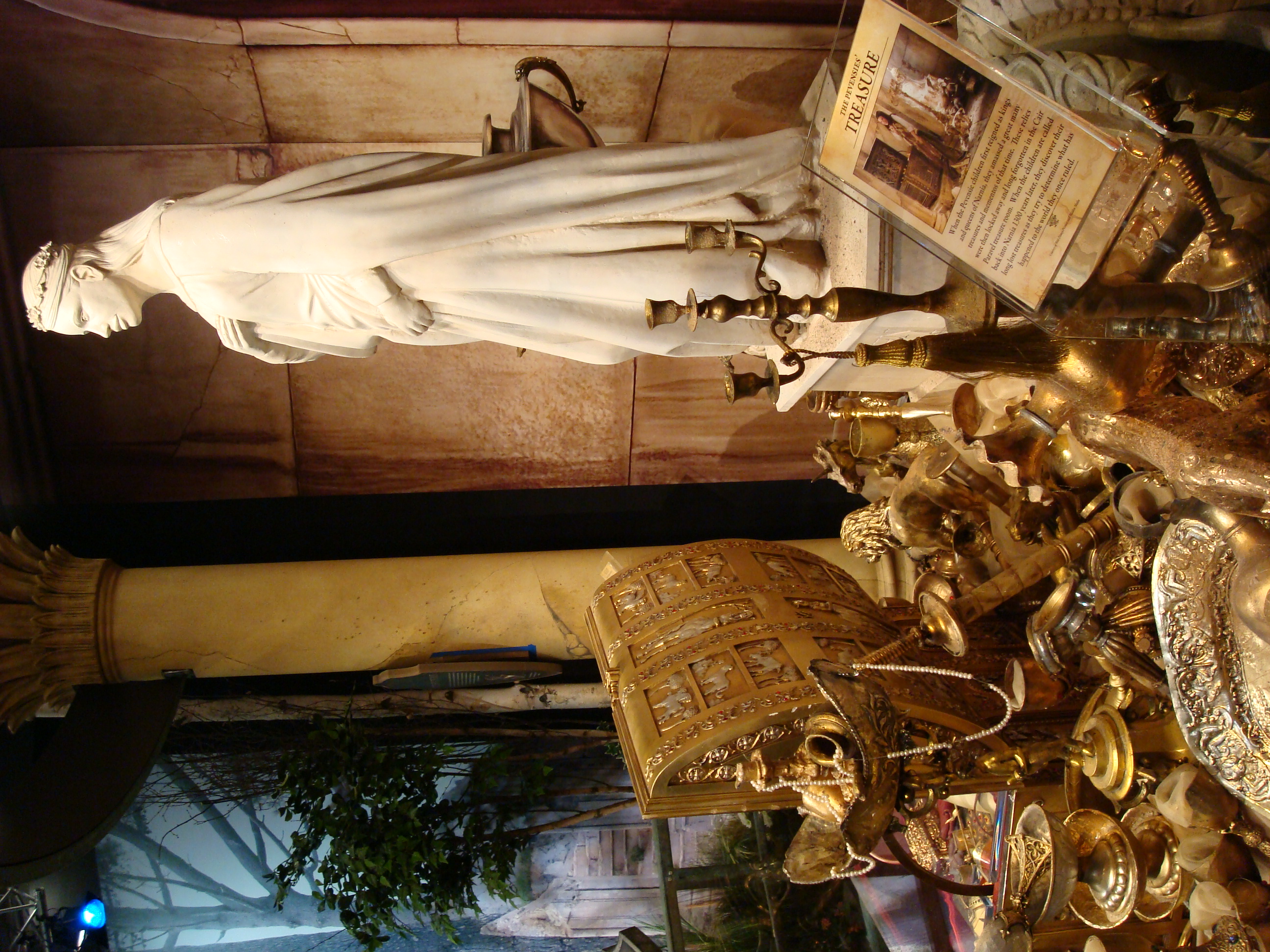 White gown on mannequin