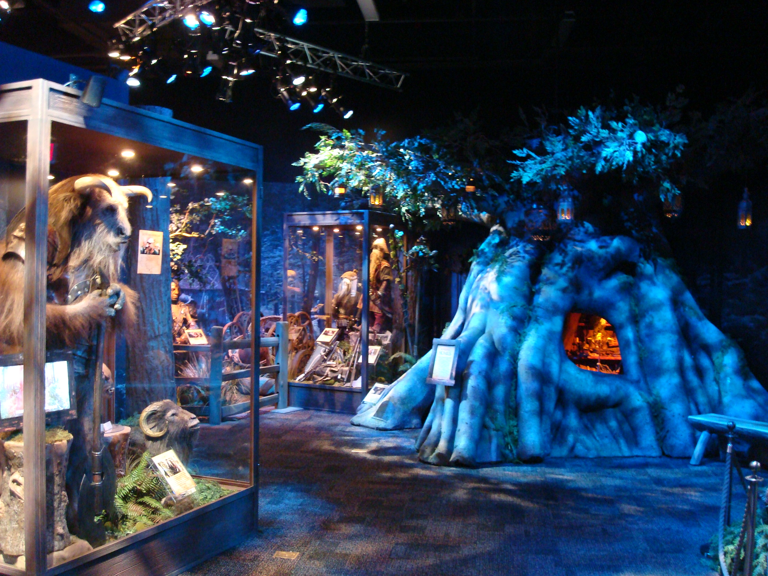 Blue forest display