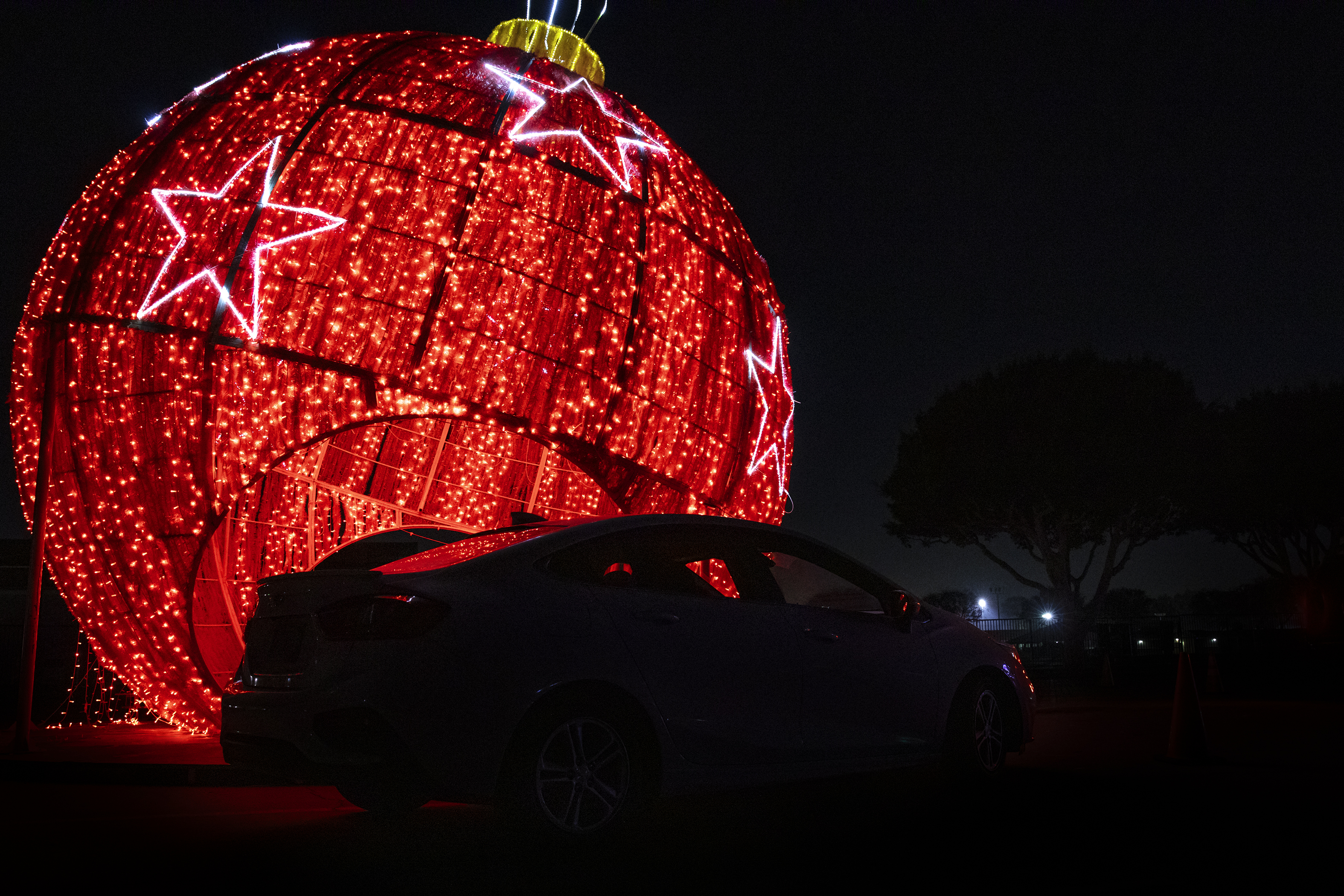 Red light sculpture