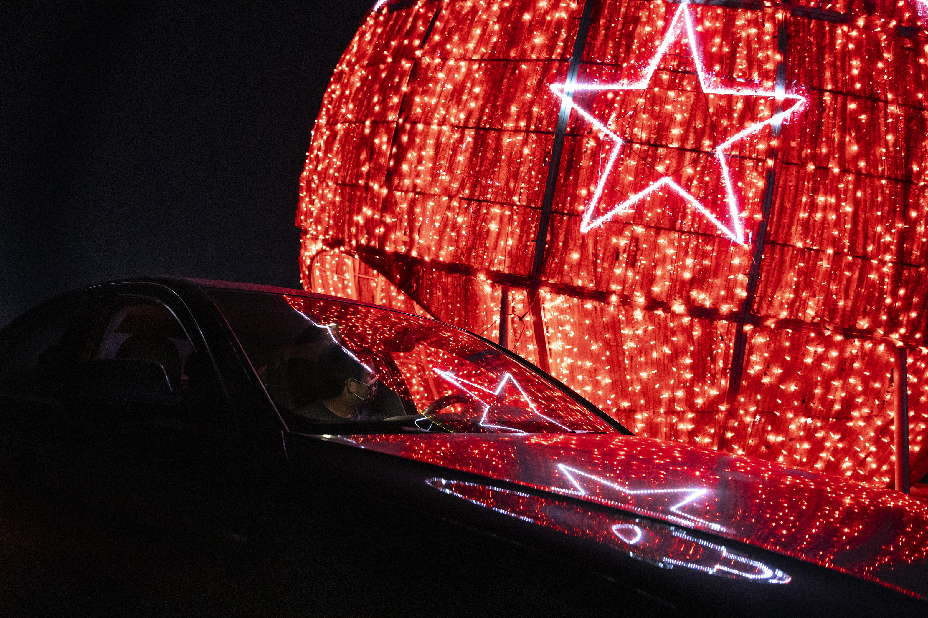 Car in lights