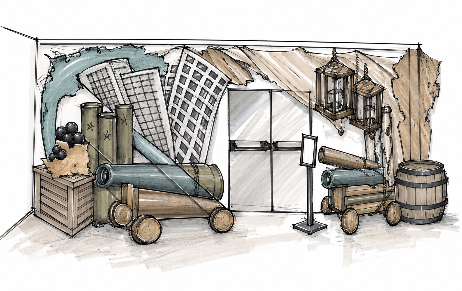 POTC entrance sketch