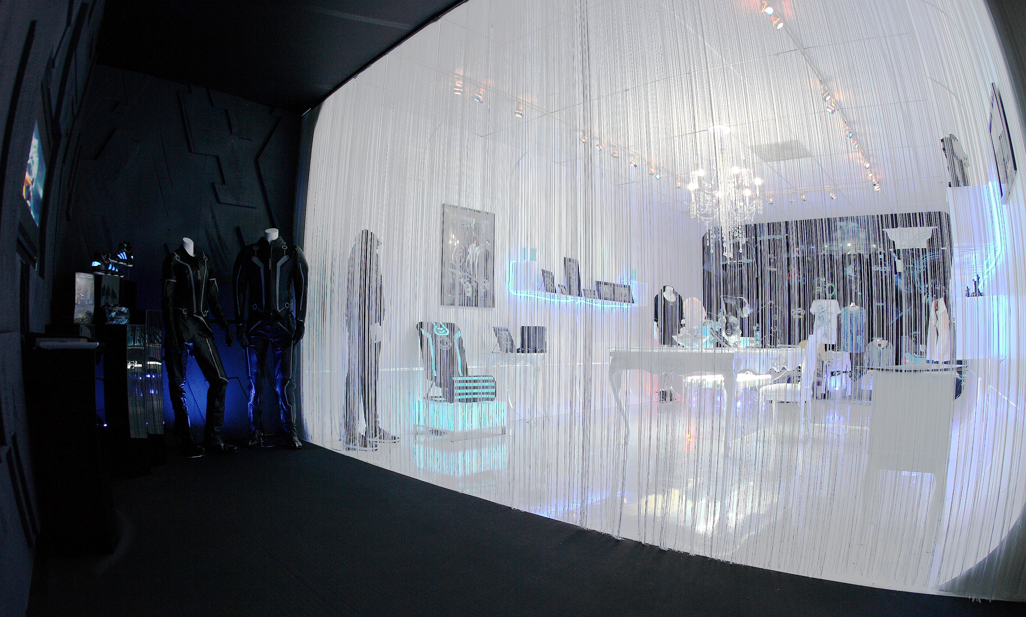 White curtain room