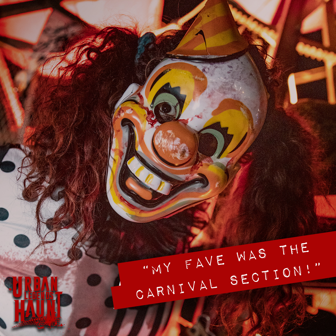 Clown face closeup