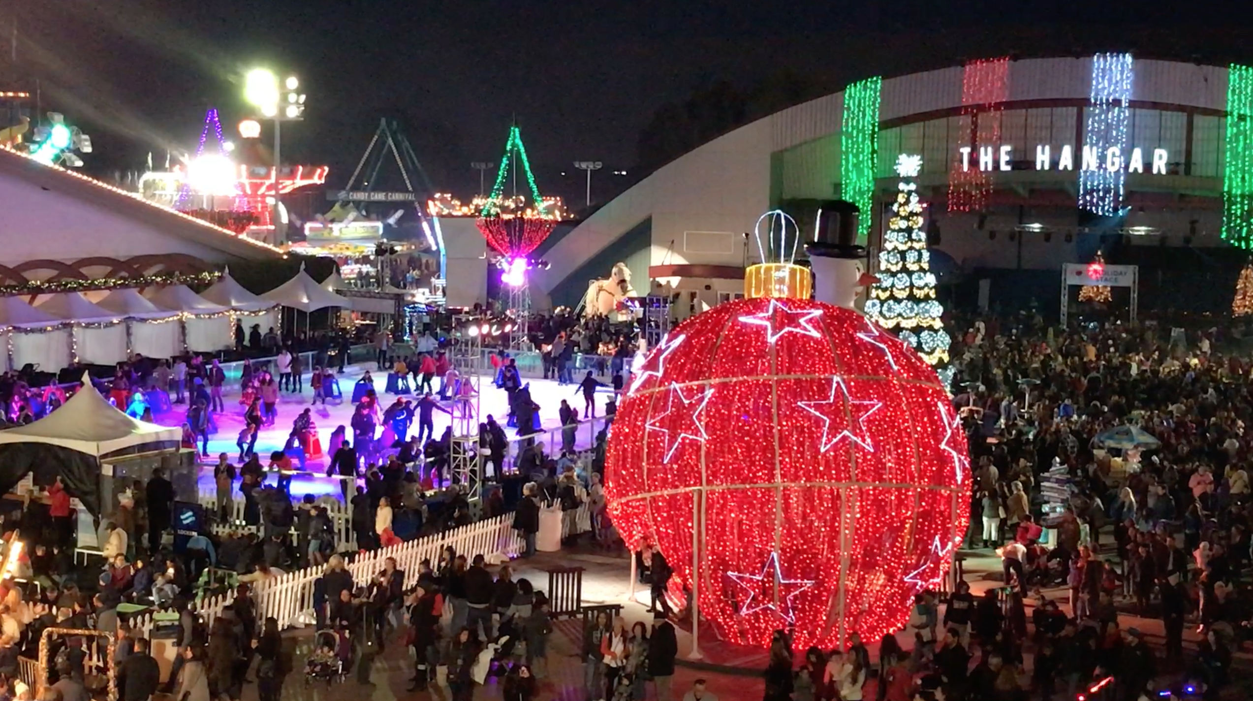 Fireworks red globe