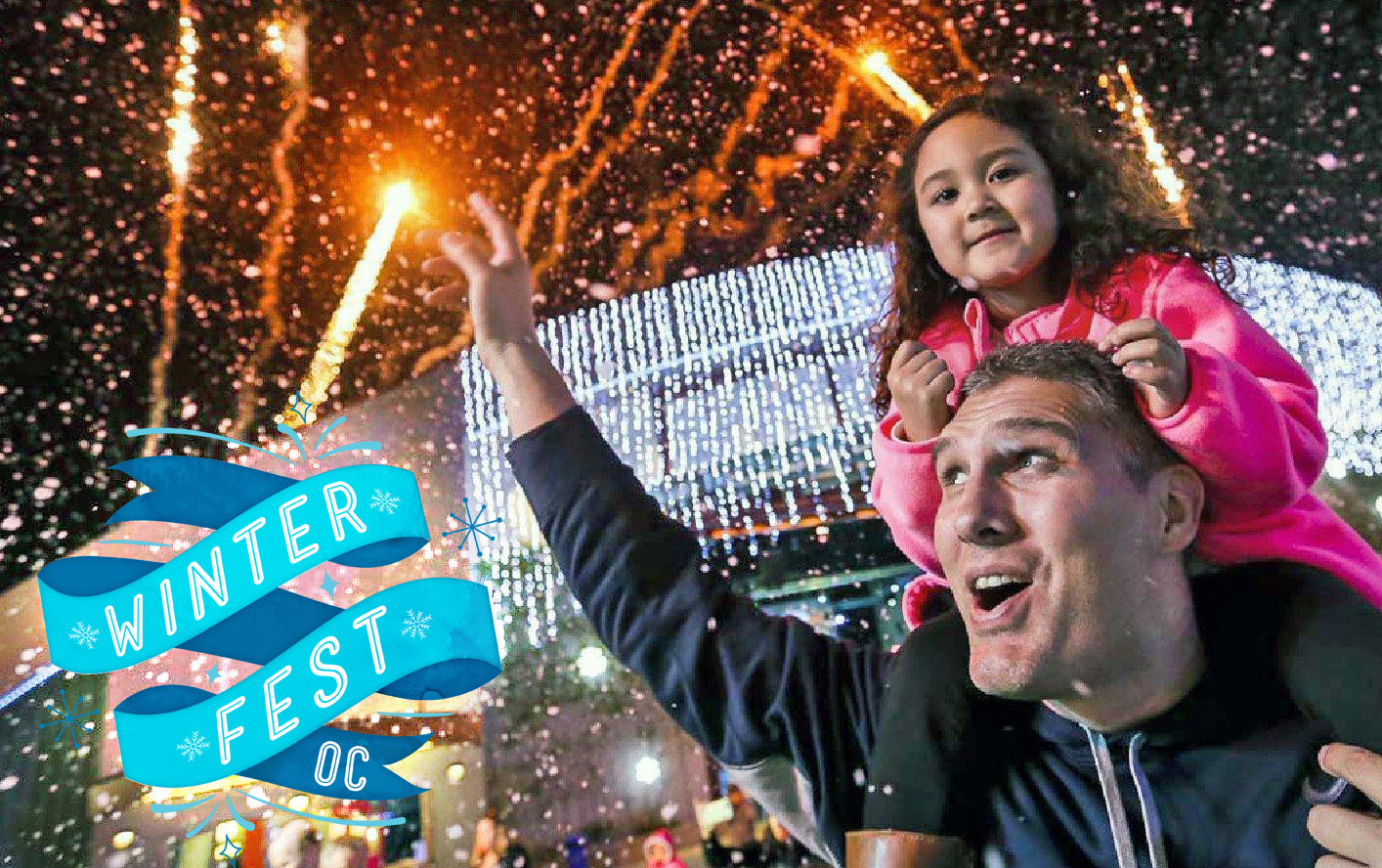 WinterFest sign blue